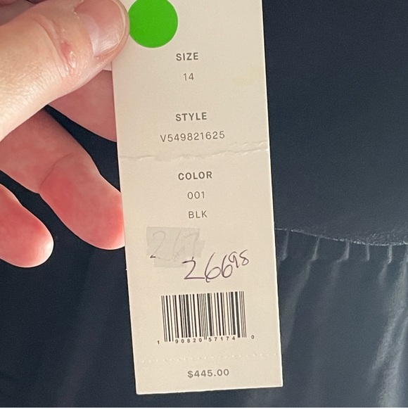 NWT VINCE Black Tuxedo Jumpsuit, Size 14 - Picture 14 of 15